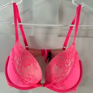 Hot pink lace Victoria secret bra